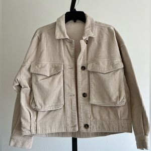 Corduroy jacket thrift find fits like an oversized small